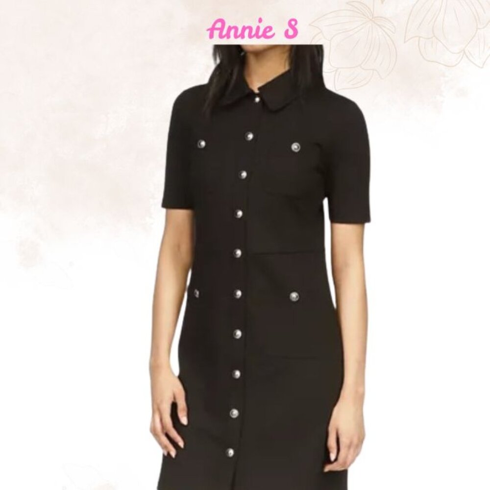 Michael Kors MICHAEL Women's Pocket Short Dress Black Large- New with tags